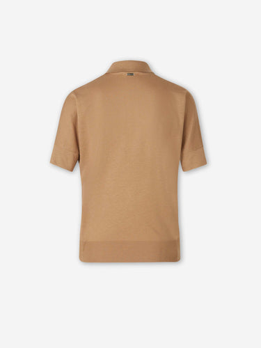 Herno Mujer Barcelona Polo Manga Corta color Camel sku 783-000086 02 - Foto 2