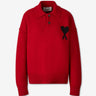Ami Paris Hombre Barcelona Jersey Cuello Polo color Rojo sku 783-000095 01 - Foto 1