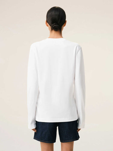 Ami Paris Mujer Barcelona Camiseta Manga Larga color Blanco sku 783-000096 01 - Foto 3
