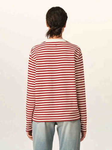 Ami Paris Mujer Barcelona Camiseta Punto Fino color Rojo sku 783-000097 01 - Foto 3