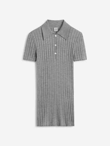 TOTEME Mujer Barcelona Polo Punto Canalé color Gris sku 783-000102 02 - Foto 1