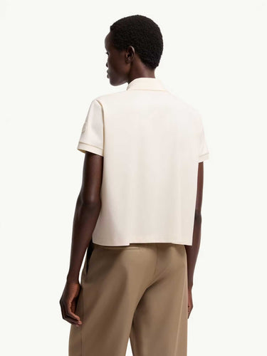 Moncler Mujer Barcelona Polo Algodón color Marfil sku 783-000109 01 - Foto 3