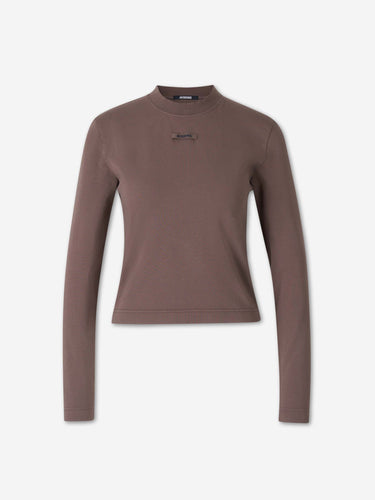 Jacquemus Mujer Barcelona Camiseta Logo color Marrón sku 783-000114 01 - Foto 1