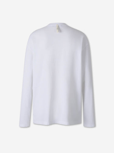 Jacquemus Hombre Barcelona Camiseta Logo Manga Larga color Blanco sku 783-000115 01 - Foto 2