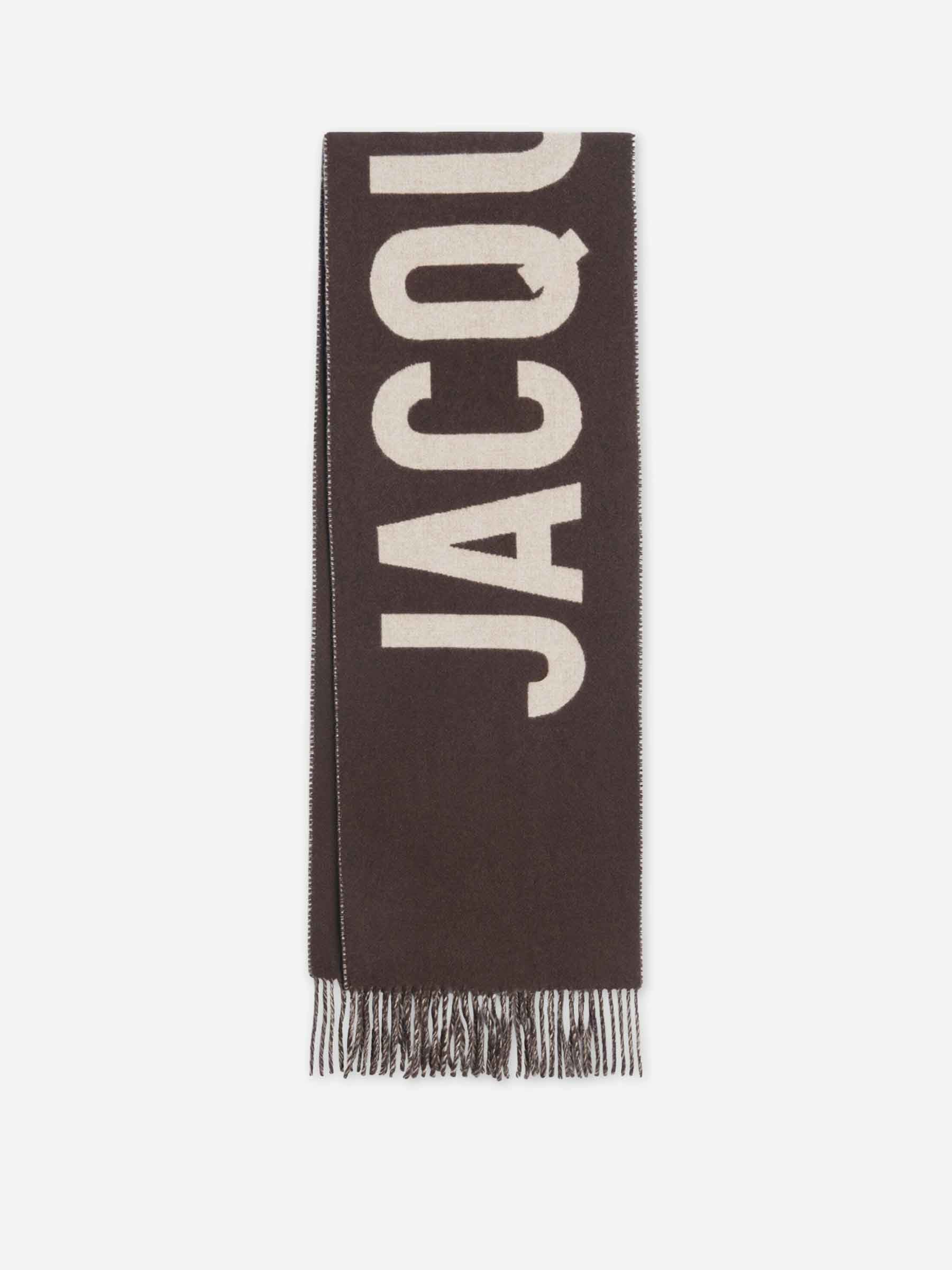 Jacquemus Mujer Barcelona Bufanda Lana Jacquard color Marrón Oscuro sku 796-000122 01 - Foto 1