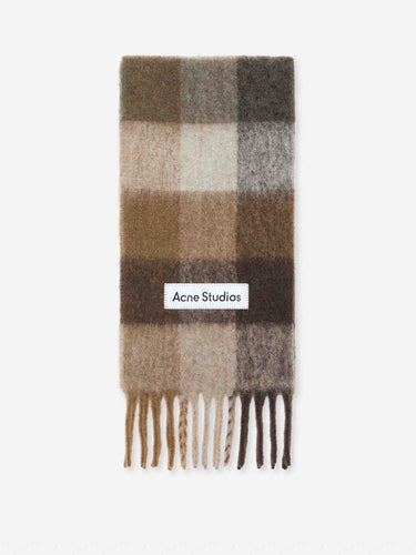 Acne Studios Mujer Barcelona Bufanda Logo Lana color Marrón Oscuro sku 796-000126 06 - Foto 1