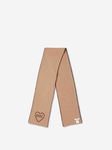 Chloé Mujer Barcelona Bufanda Logo Lana Cashmere color Camel sku 796-000130 01 - Foto 2
