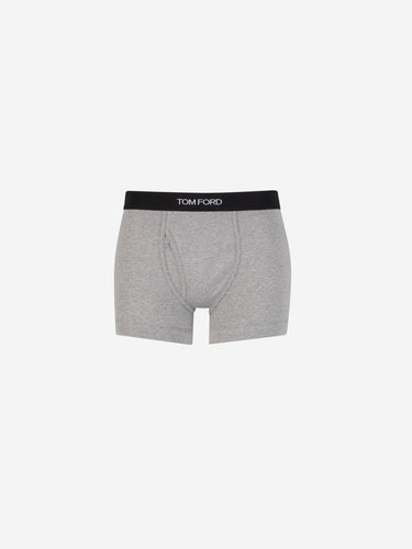 Tom Ford Hombre Barcelona Boxer Algodón Logo color Gris Claro sku 652-000099 02 - Foto 1