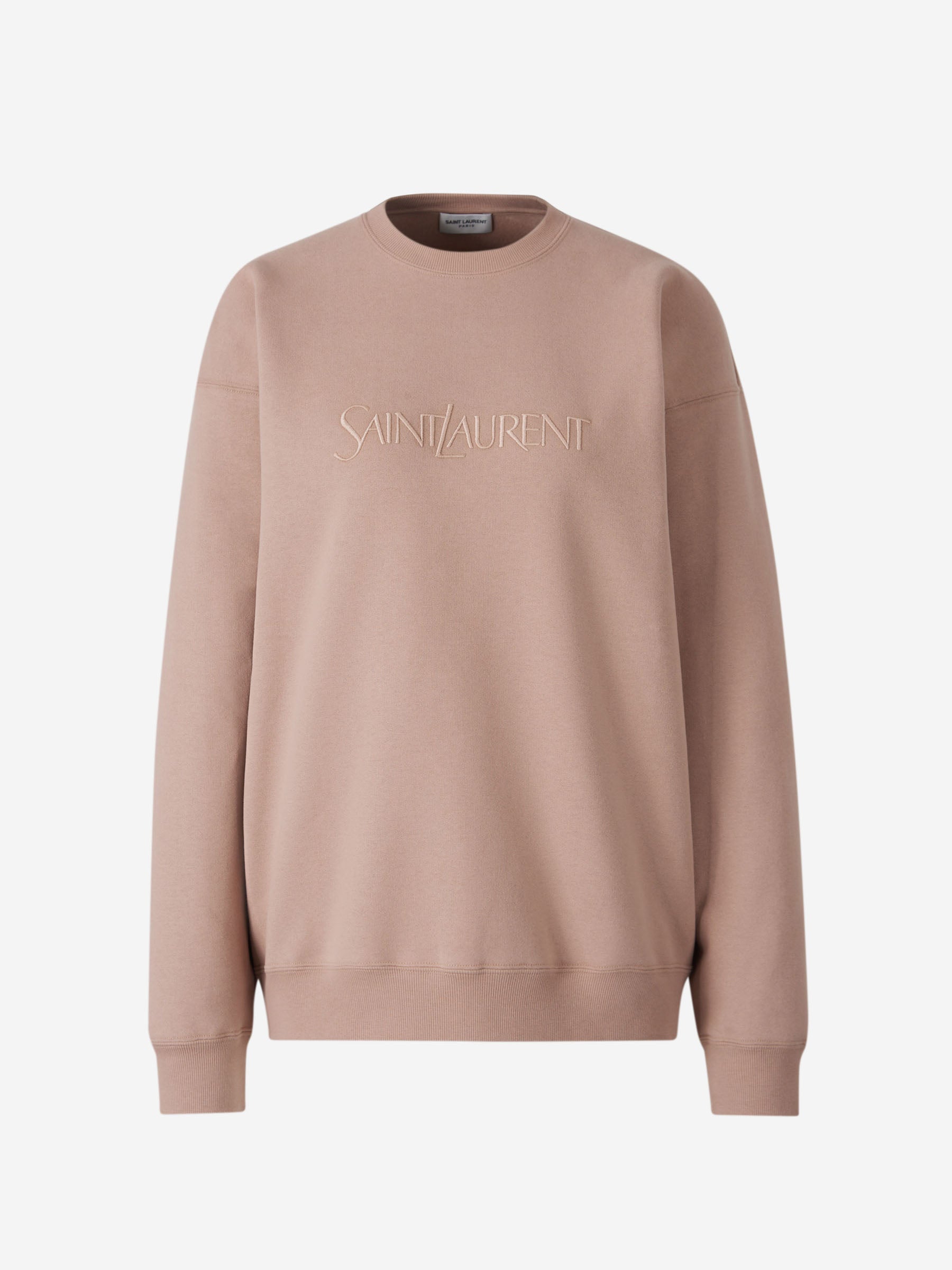 Saint Laurent Mujer Barcelona Sudadera Logo Algodón color Nude sku 715-000160 01 - Foto 1