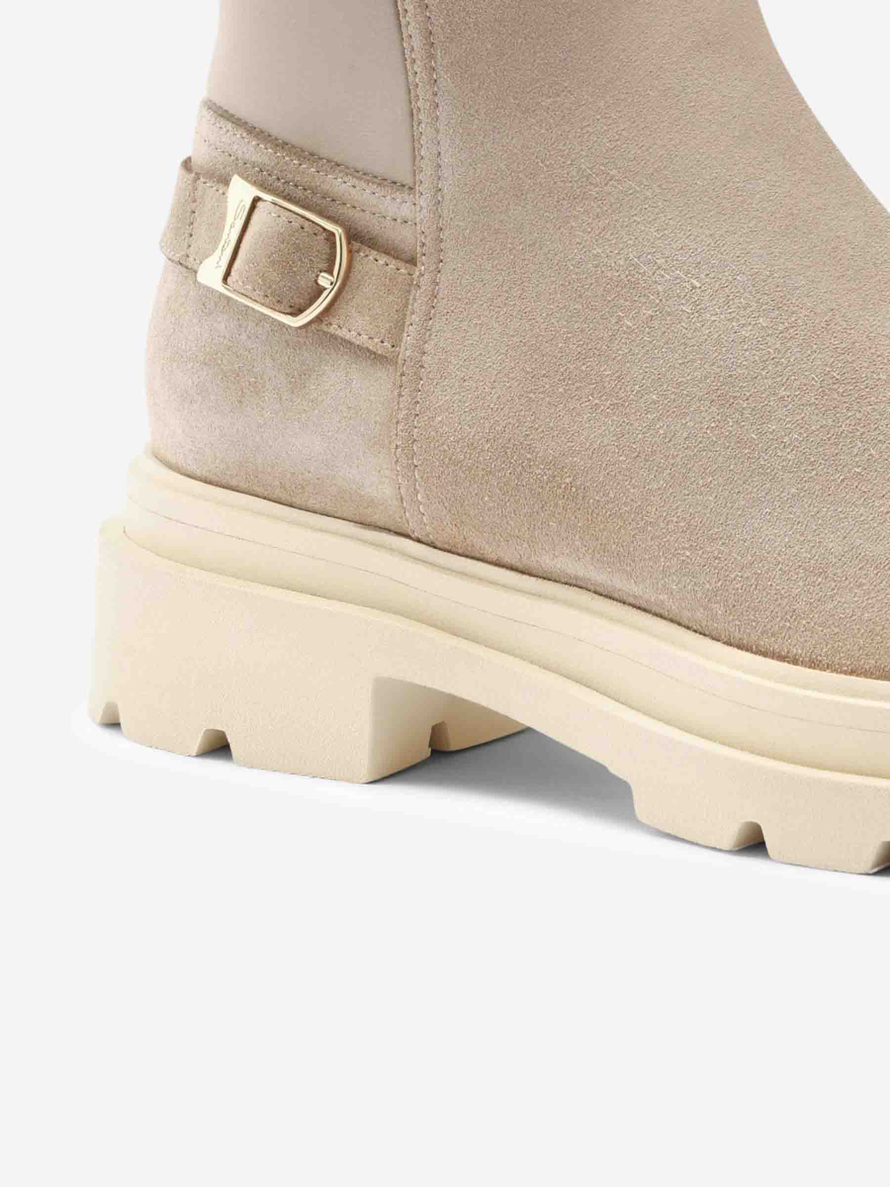 Santoni Suede Leather Boots Mujer 805 000747 01