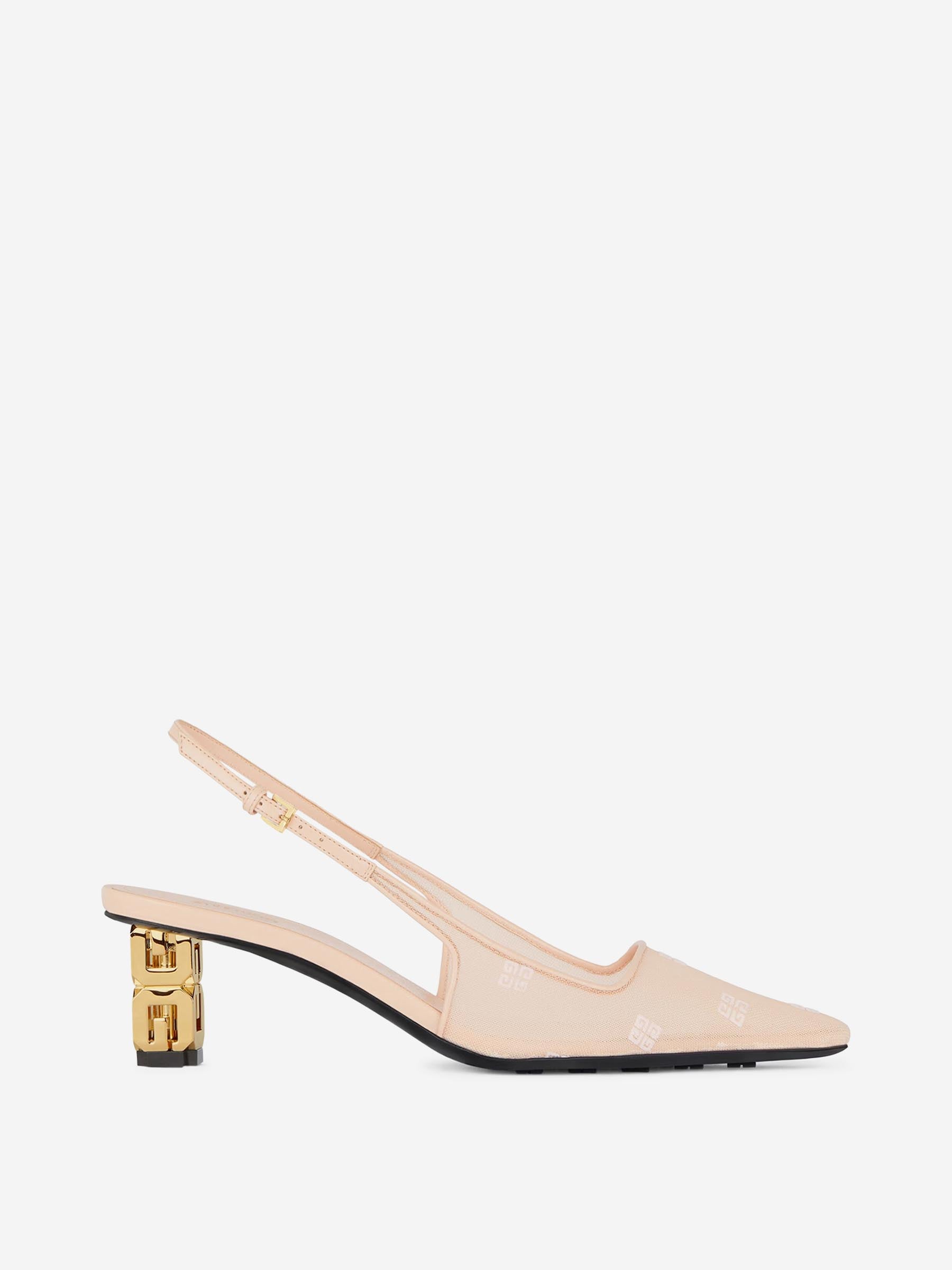 Givenchy Mujer Barcelona Slingbacks Tacon G Cube color Nude sku 800-005443 01 - Foto 1