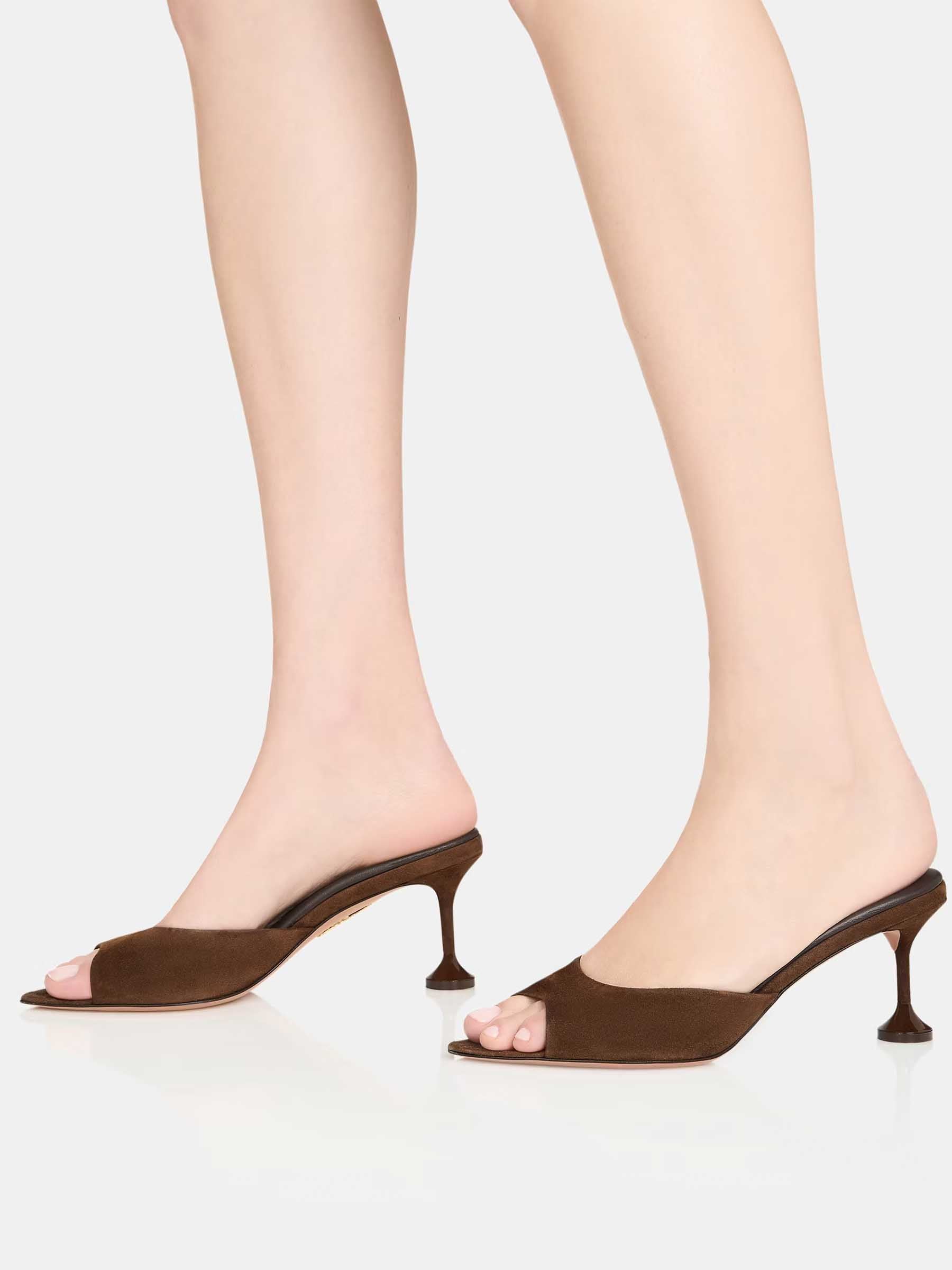 Aquazzura Mujer Barcelona Mules Bisous 65 color Marrón sku 800-005524 01 - Foto 2