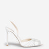 Aquazzura Mujer Barcelona Sandalias Gatsby Sling Satin 105 color Blanco sku 800-005526 01 - Foto 1