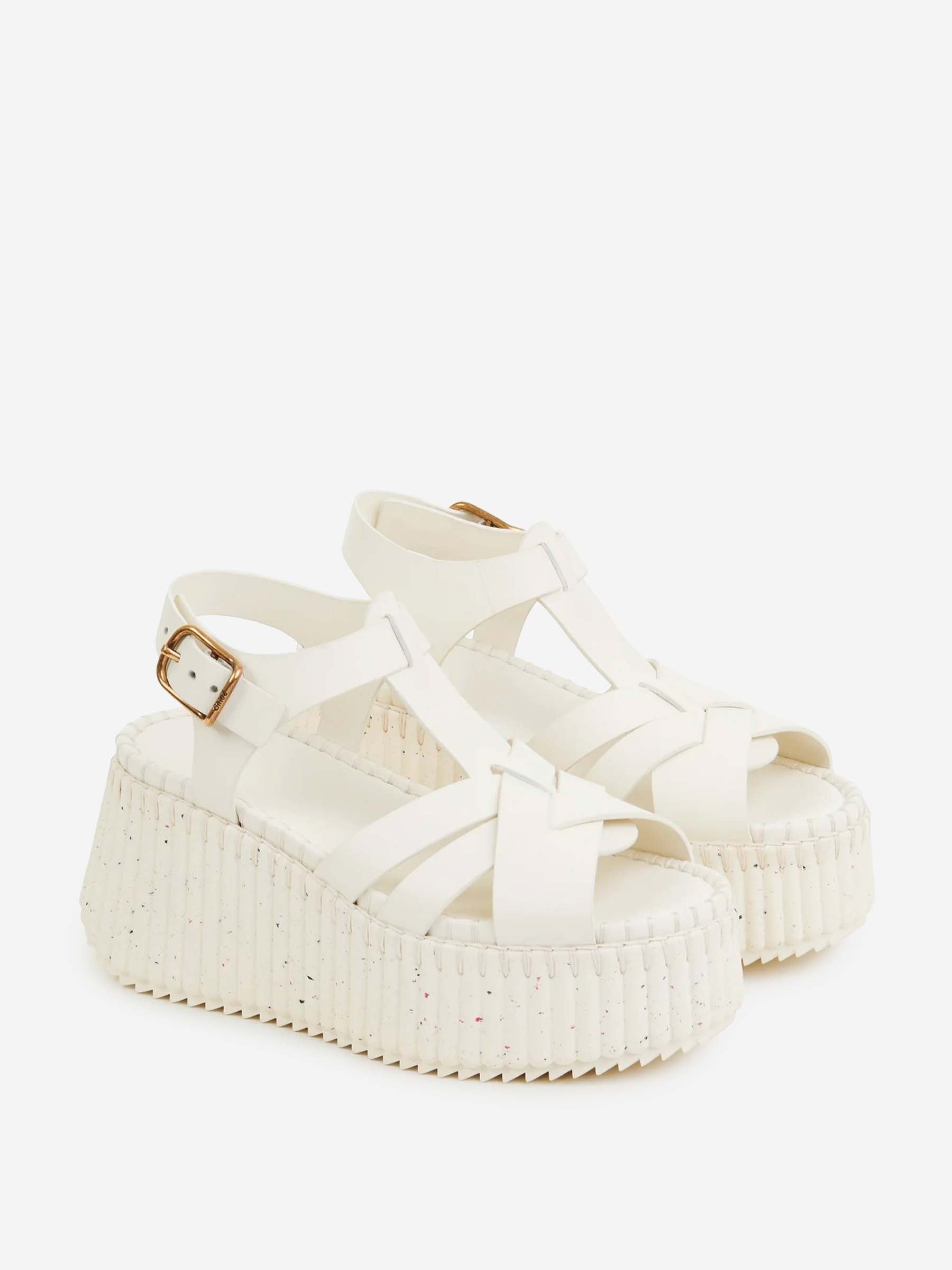 Chloé Mujer Barcelona Sandalias Nama color Crema sku 800-005537 01 - Foto 2