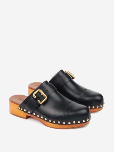 Chloé Mujer Barcelona Zuecos Jeannette color Negro sku 800-005538 02 - Foto 3