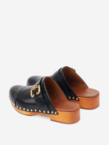 Chloé Mujer Barcelona Zuecos Jeannette color Negro sku 800-005538 02 - Foto 5