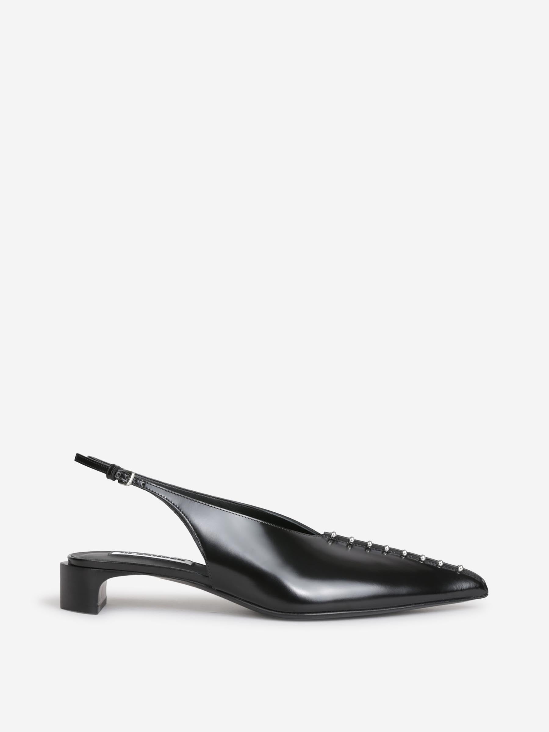 Jil Sander Mujer Barcelona Slingback Piel Spazzolato color Negro sku 800-005557 00 - Foto 1