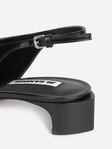 Jil Sander Mujer Barcelona Slingback Piel Spazzolato color Negro sku 800-005557 00 - Foto 3