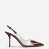 Alaïa Mujer Barcelona Slingbacks 90 Corazón color Burdeos sku 800-005560 01 - Foto 1