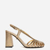 Aleví Milano Mujer Barcelona Sandalias Marta 090 Block color Dorado sku 800-005562 01 - Foto 1