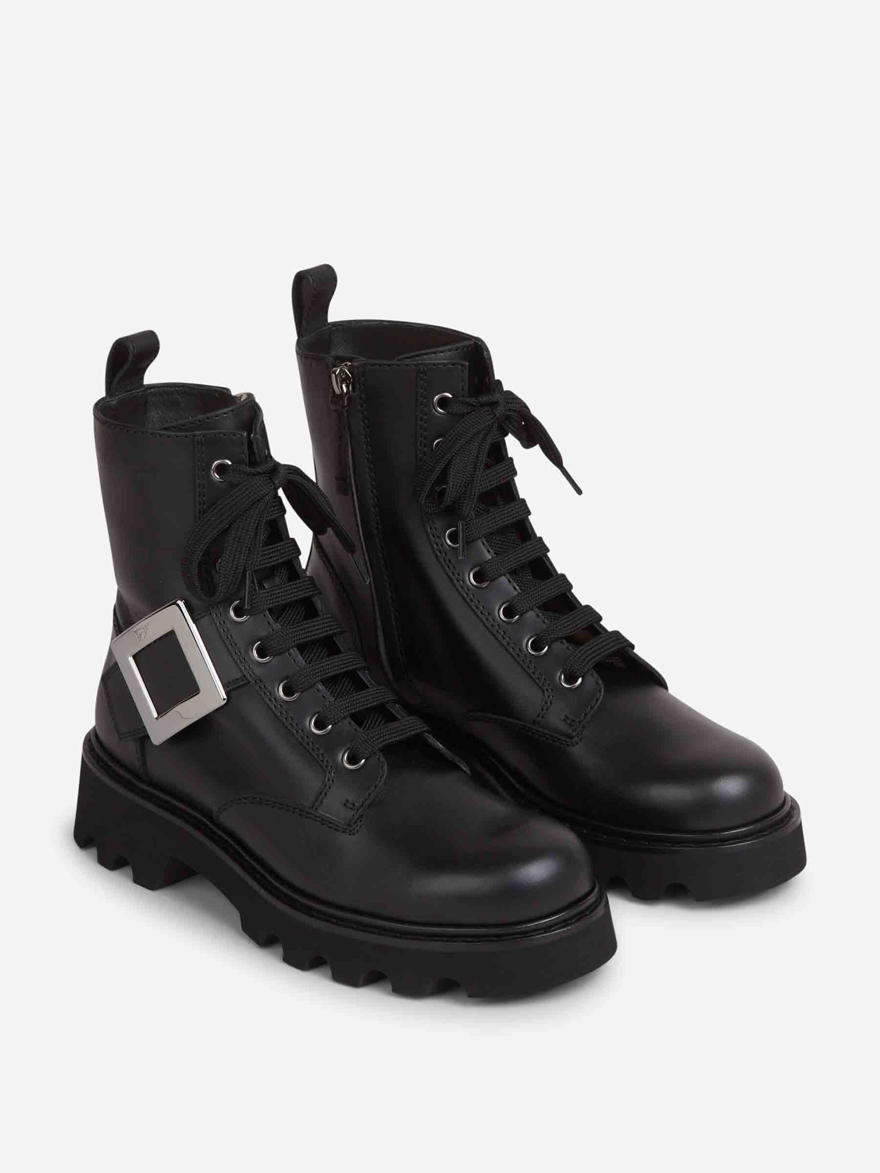 Roger Vivier Mujer Barcelona Botas Cordones Hebilla color Negro sku 800-005568 01 - Foto 2
