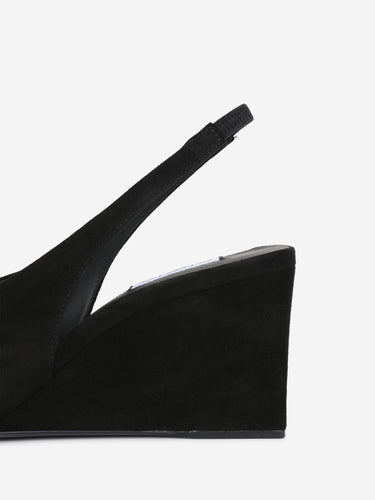 Alaïa Mujer Barcelona Slingbacks Ante color Negro sku 800-005588 01 - Foto 3