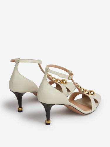 Chloé Mujer Barcelona Sandalias Tacón Cleia color Crema sku 800-005590 01 - Foto 3