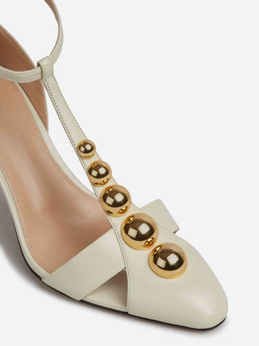 Chloé Mujer Barcelona Sandalias Tacón Cleia color Crema sku 800-005590 01 - Foto 5