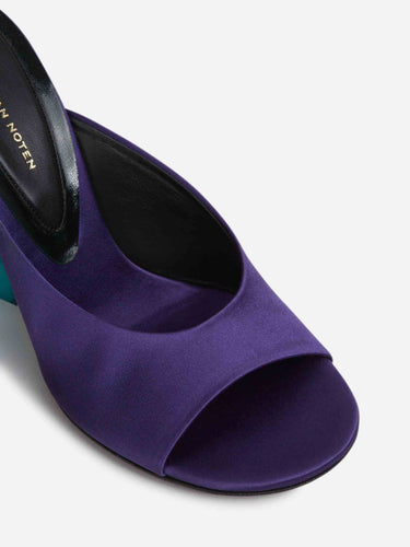 Dries Van Noten Mujer Barcelona Zapato Cuña Satén color Lavanda sku 800-005592 01 - Foto 5