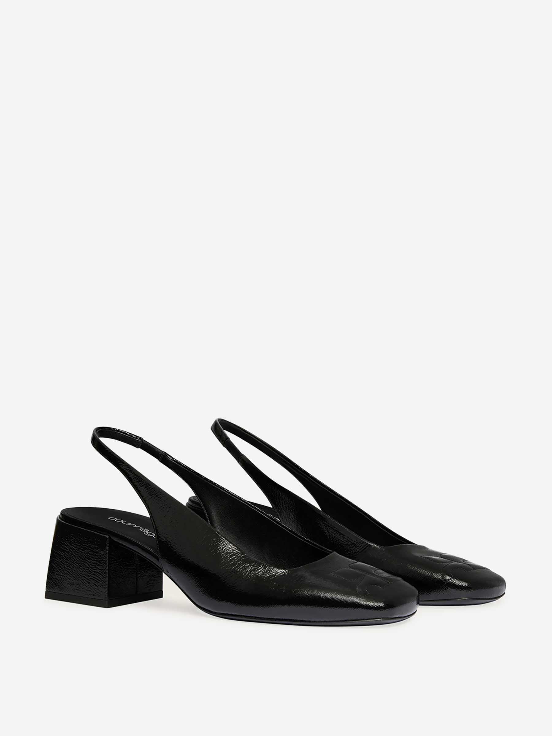 Courrèges Mujer Barcelona Slingbacks AC Vinyl color Negro sku 800-005593 00 - Foto 2