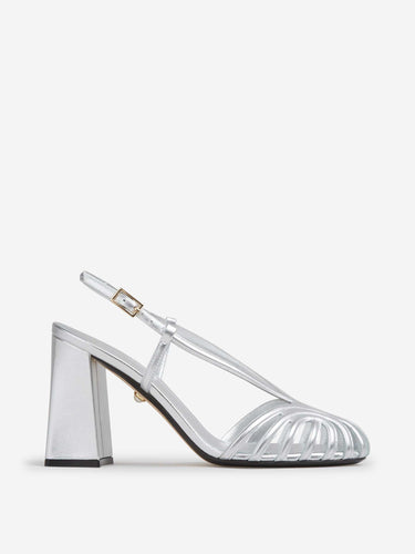 Aleví Milano Mujer Barcelona Sandalias Marta 90 color Plateado sku 800-005605 01 - Foto 1