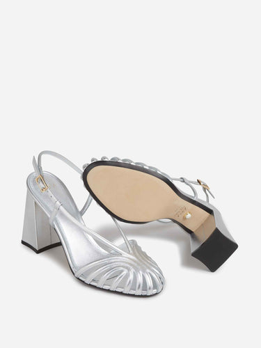 Aleví Milano Mujer Barcelona Sandalias Marta 90 color Plateado sku 800-005605 01 - Foto 4