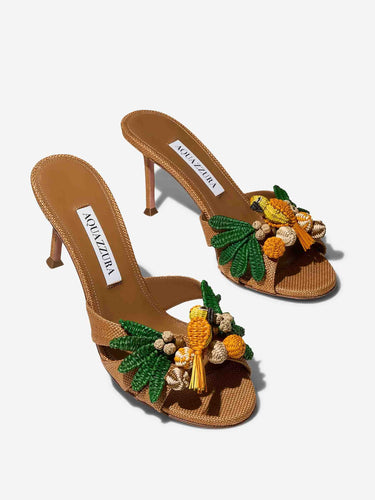 Aquazzura Mujer Barcelona Mule Birdsong color Camel sku 800-005611 01 - Foto 2