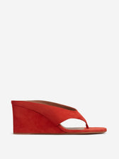 Alaïa Mujer Barcelona Mules Cúbicos Ante color Naranja sku 800-005615 02 - Foto 1