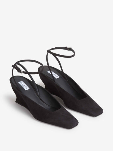 Alaïa Mujer Barcelona Zapatos Mule Cuña color Negro sku 800-005616 01 - Foto 2