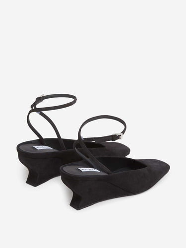 Alaïa Mujer Barcelona Zapatos Mule Cuña color Negro sku 800-005616 01 - Foto 3
