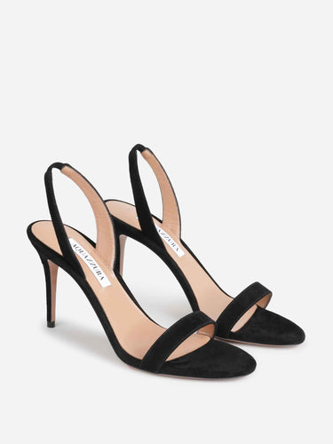 Aquazzura Mujer Barcelona Sandalias So Nude 85 color Negro sku 800-005620 01 - Foto 2
