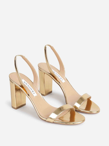 Aquazzura Mujer Barcelona Sandalias So Nude 85 color Dorado sku 800-005622 02 - Foto 2