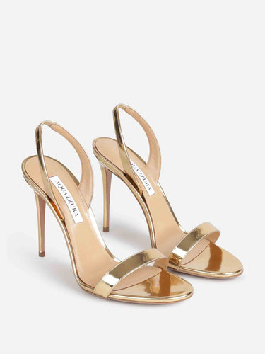 Aquazzura Mujer Barcelona Sandalias So Nude 105 color Dorado sku 800-005623 01 - Foto 2