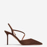 Aquazzura Mujer Barcelona Zapatos Tacón Ante color Marrón Oscuro sku 800-005625 01 - Foto 1