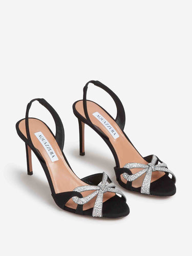 Aquazzura Mujer Barcelona Slingbacks Ribbon Kiss color Negro sku 800-005626 01 - Foto 2
