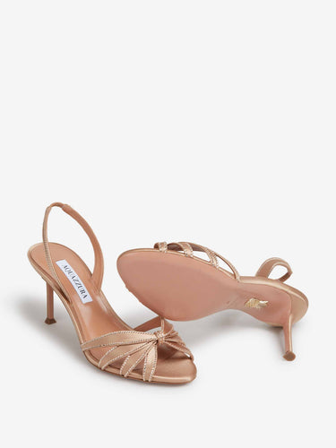 Aquazzura Mujer Barcelona Slingbacks Soulmate Crystal color Rosa Oro sku 800-005627 01 - Foto 4