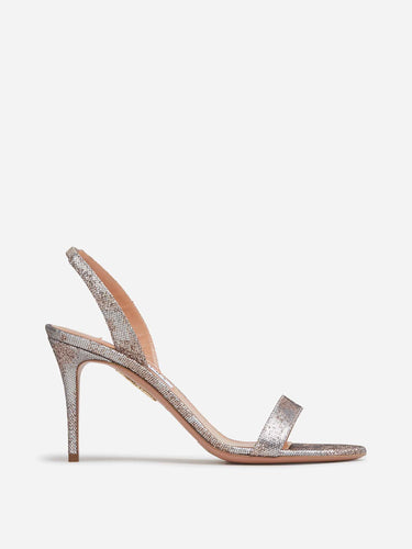 Aquazzura Mujer Barcelona Sandalia So Nude color Plateado sku 800-005628 01 - Foto 1