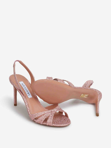 Aquazzura Mujer Barcelona Sandalias Tati Metalizadas color Rosa Chicle sku 800-005629 01 - Foto 4