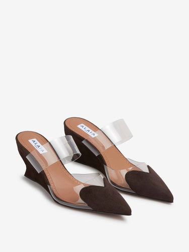 Alaïa Mujer Barcelona Mules Le Coeur color Burdeos sku 800-005632 01 - Foto 2