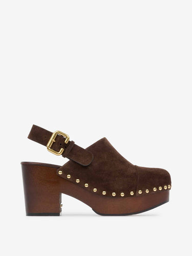 Chloé Mujer Barcelona Zuecos Jeannette color Marrón Oscuro sku 800-005633 01 - Foto 1