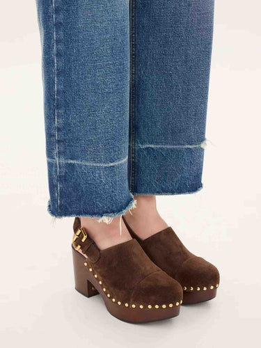 Chloé Mujer Barcelona Zuecos Jeannette color Marrón Oscuro sku 800-005633 01 - Foto 4