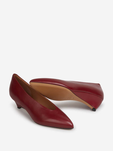 Jil Sander Mujer Barcelona Zapatos Tacón color Burdeos sku 800-005634 01 - Foto 4