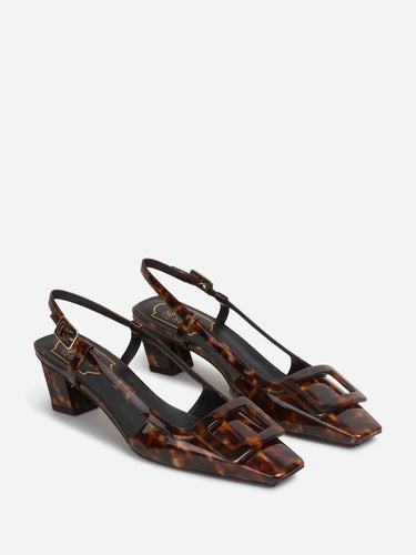 Roger Vivier Mujer Barcelona Salones Slingback Belle Vivier color Carey sku 800-005644 01 - Foto 2