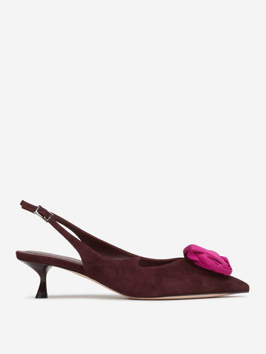 Roger Vivier Mujer Barcelona Salones Slingback Rose Vivier color Burdeos sku 800-005647 01 - Foto 1